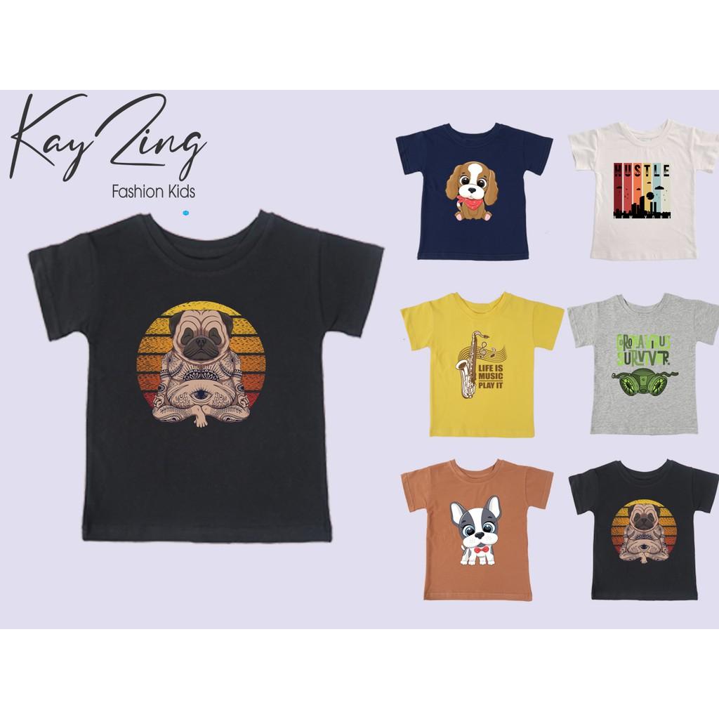 Áo thun trẻ em nam cotton 100% các màu : Mã 046