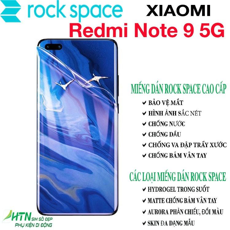 Miếng dán rock space cho Xiaomi Note 9 5G PPF Hydrogel dán màn hình/ mặt sau lưng điện thoại tự phục hồi vết xước nhỏ chống ánh sáng xanh cao cấp - Hàng chính hãng