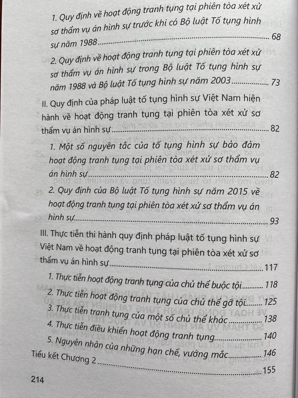 Hoạt Động Tranh Tụng Tại Phiên Tòa Xét Xử Sơ Thẩm Vụ Án Hình Sự