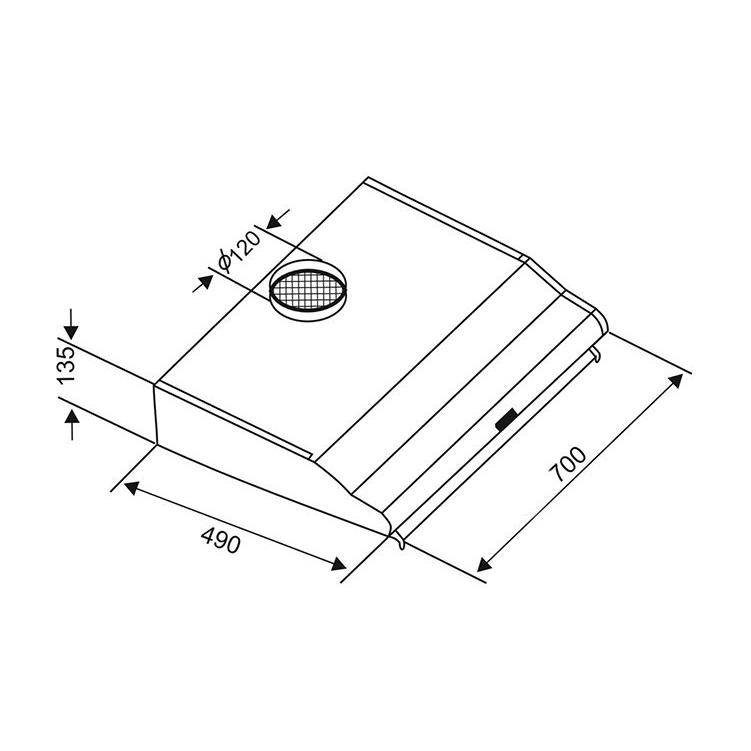 Máy Hút Khói Khử Mùi Bếp 7 Tấc TAKA TK-HC270S - Hàng chính hãng