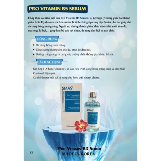 HÀNG NHẬP KHẨU - Tinh Chất Serum SMAS Pro Vitamin B5 Hydra Serum Dưỡng Ẩm Phục Hồi Da Tổn Thương Và Cấp Nước Cấp Ẩm 120g