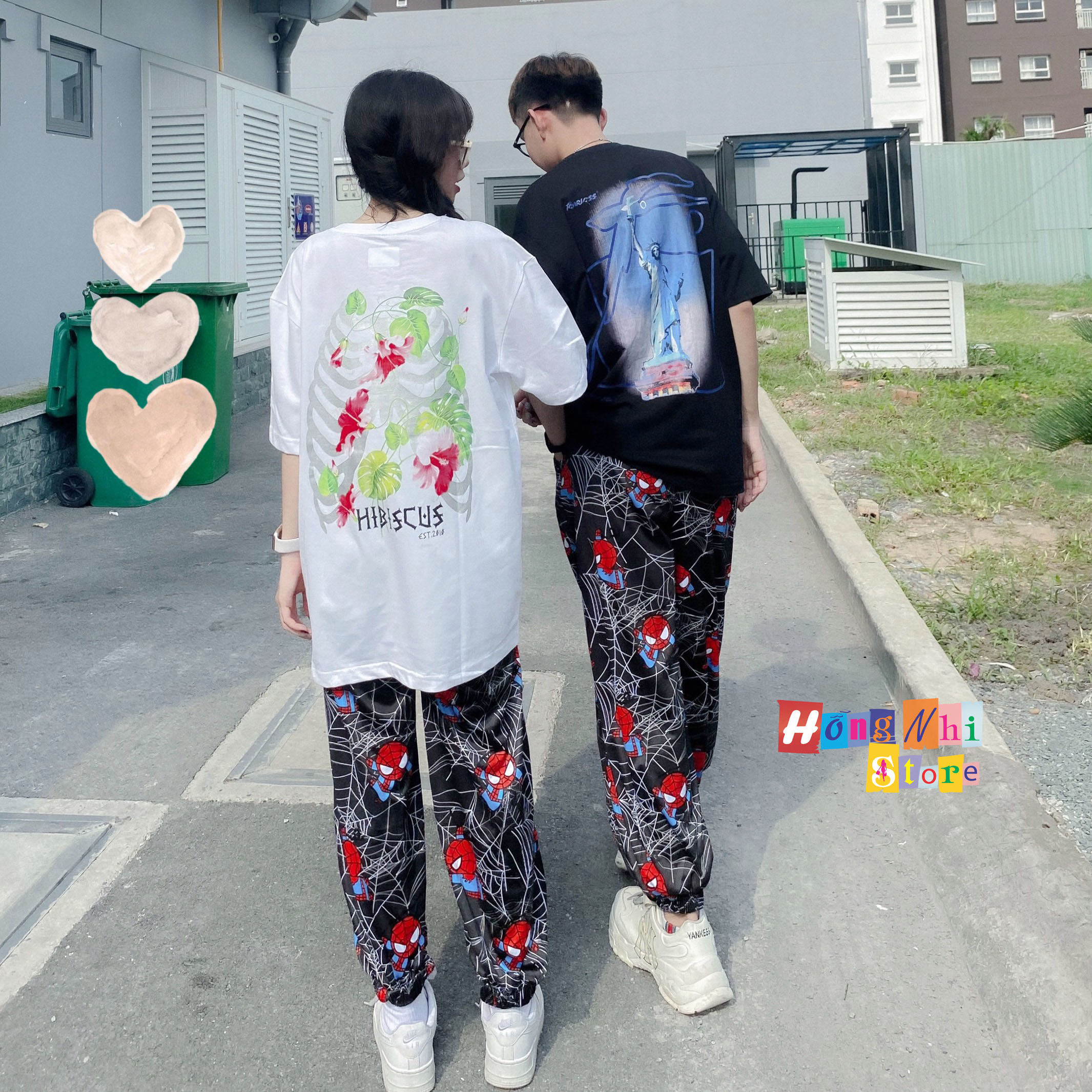 Quần Hoạt Hình Dài Bo Lai Người Nhện Spider Man Cartoon Pant V2 Oversize Ulzzang Unisex - MM - M