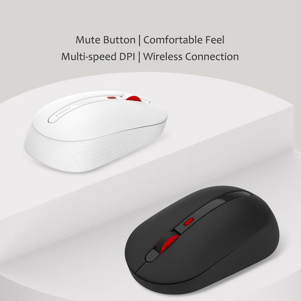 Chuột Không Dây + Đầu Thu Xiaomi Miiiw DPI Đa Tốc Độ Có Thể Tắt Tiếng 2.4ghz Cho Máy Tính Văn Phòng Hàng nhập khẩu Hàng nhập khẩu