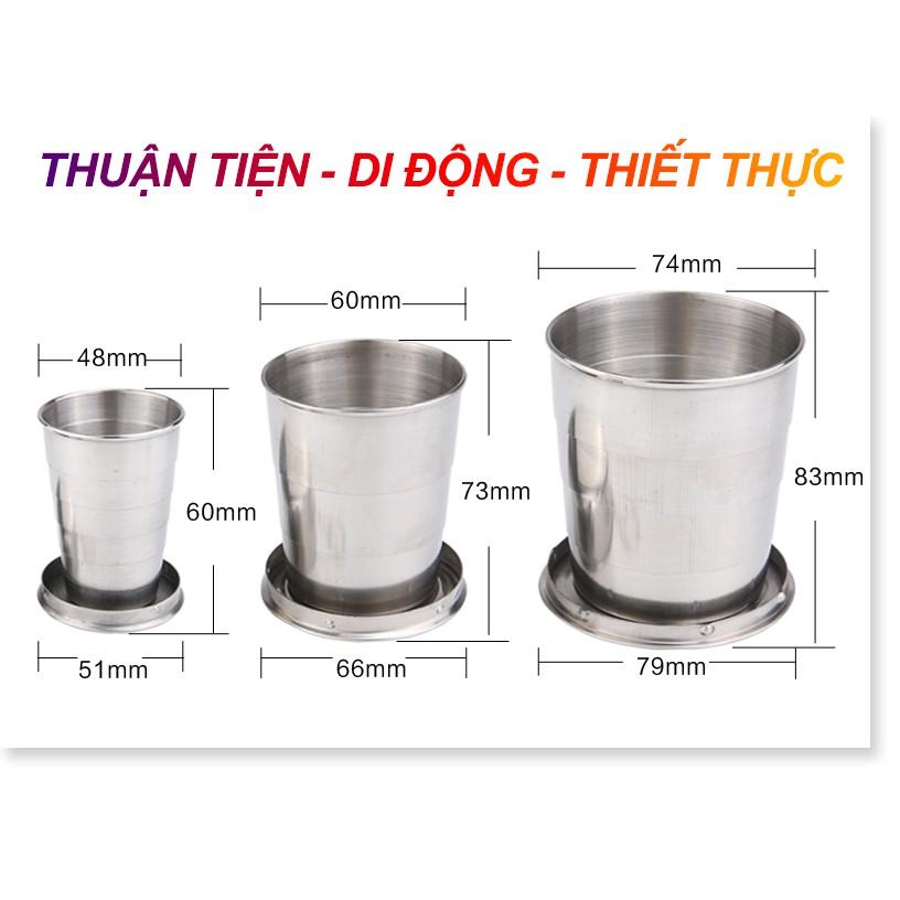 Bộ 3 CỐC THÉP GẤP CỌN IRONMAX Gia Dụng SG