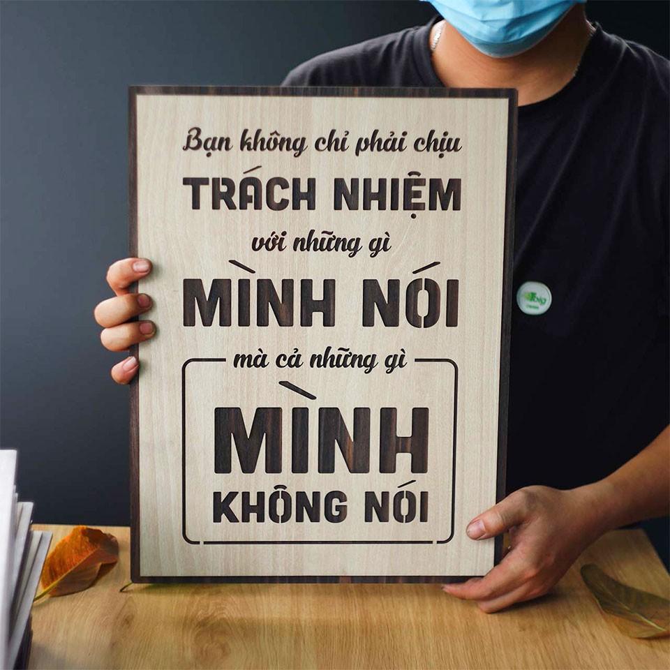 Tranh động lực TBIG106 - Bạn không chỉ phải chịu trách nhiệm với những gì mình nói mà cả những gì mình không nói