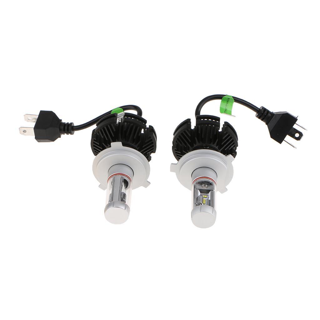 50W LED H4 6000LM Headlight Conversion Kit High Low Beam Bulb,Red