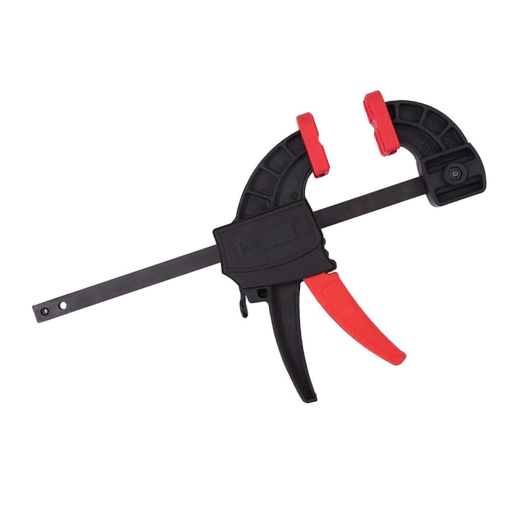 Adjustable Woodworking Clip, 6 Inch Wood-Working Bar Clamp, Quick Ratchet Release Squeeze DIY Hand Tools