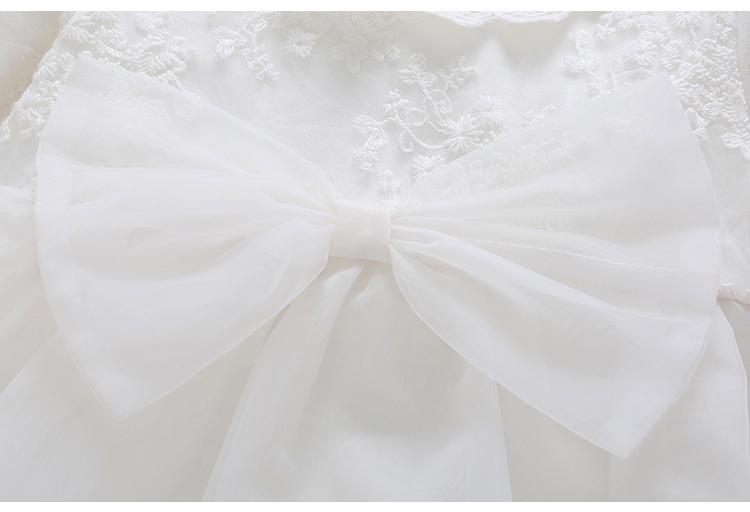 Bé Lễ Rửa Tội Đầm 2019 Nơ Bé Sơ Sinh Bé Gái Đỏ Trẻ Sơ Sinh Áo Và Quần Áo Tuyết Trắng Ropa Bebe Bé Gái 3 6 9 Tháng