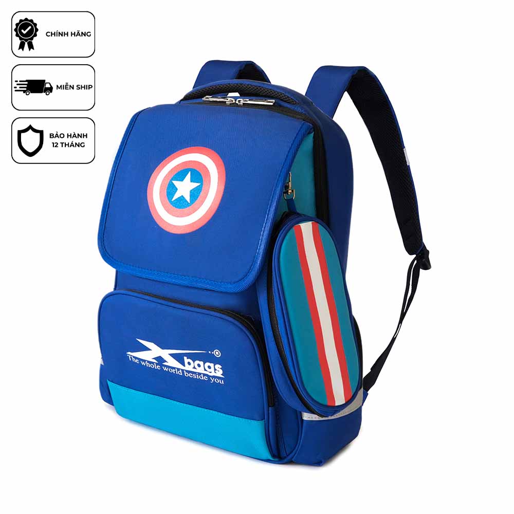 Balo học sinh nam cấp 1 Xbags Power Xb 3017, balo phong cách cho bé trai