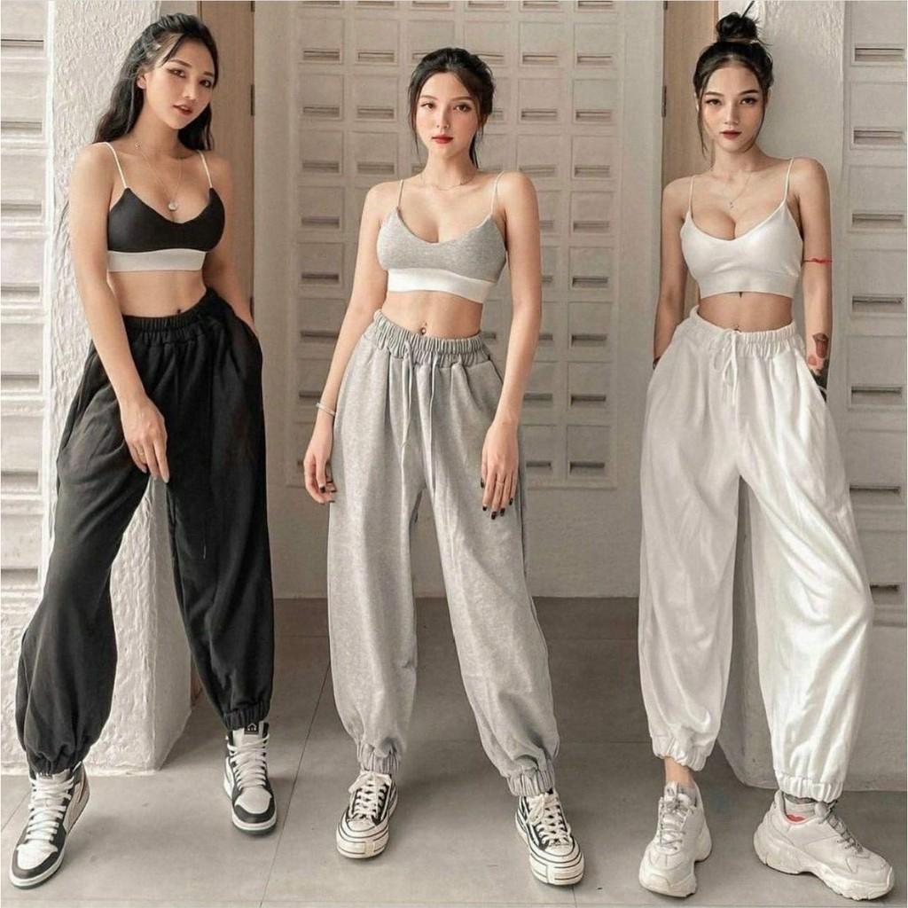 Quần Jogger Simple Bo Gấu Form Rộng Ulzzang Unisex (4 Màu)