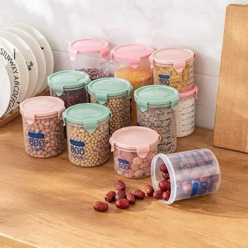 Set 3 Hộp Nhựa Chia Vạch Đựng Thực Phẩm Cực Kỳ Tiện Lợi