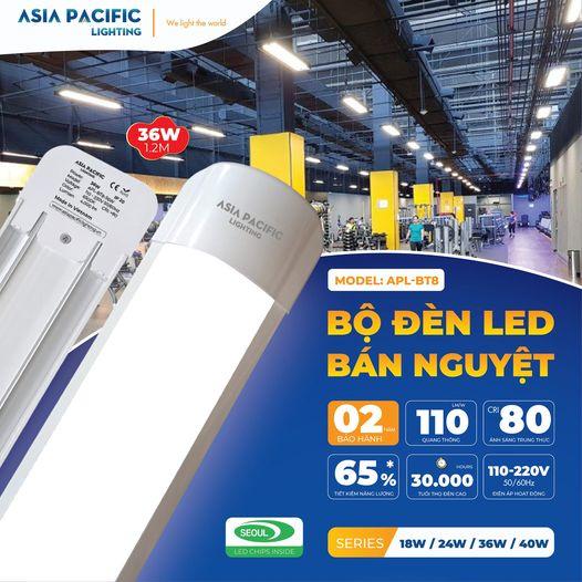 Bộ đèn led bán nguyệt 36W Asia Pacific Lighting, ánh sáng trắng