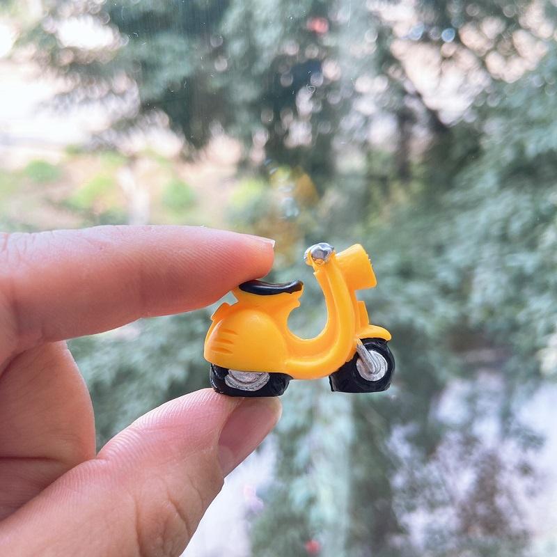 Tiểu cảnh mini ️ Freeship ️ Mô hình xe máy trang trí sen đá, sân vườn, bể cá, bể terrarium