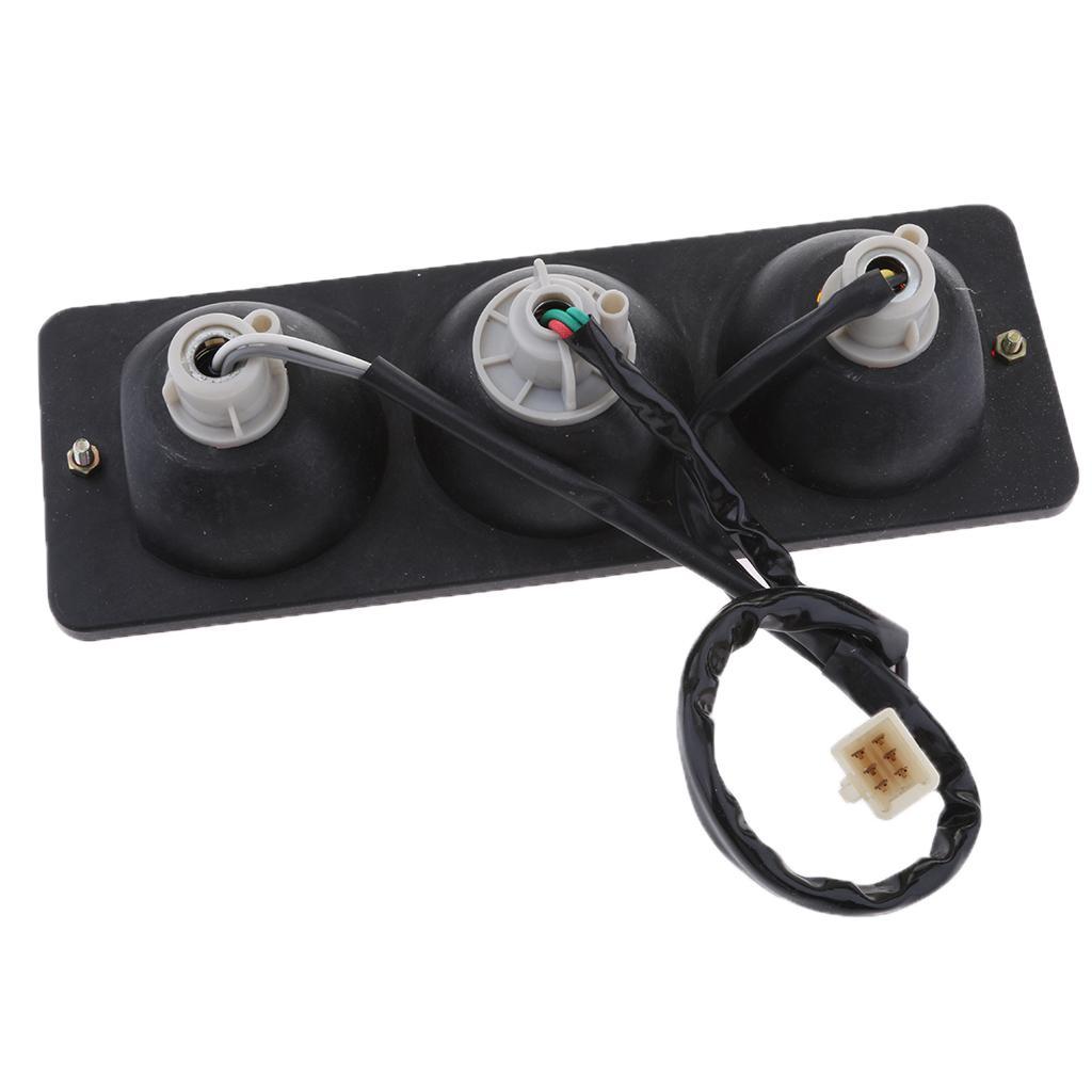 2X Rear Brake Tail Light Panel for 150cc 250cc Go Kart ATV Buggy Quad Bike, Red