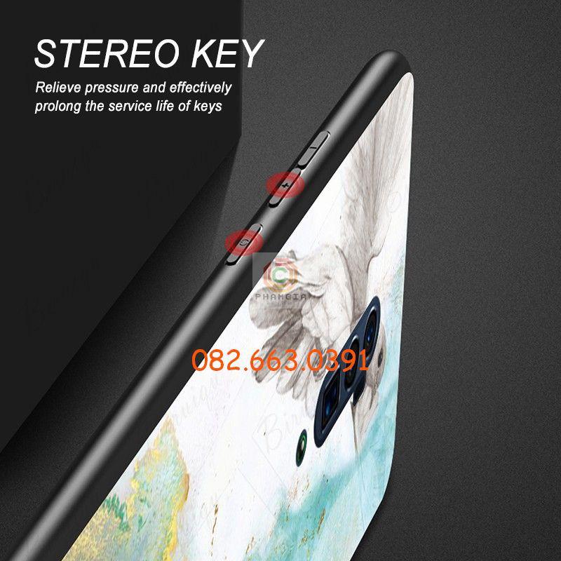 Ốp lưng tráng gương vân đá cẩm thạch sang trọng dành cho Oppo Reno 2