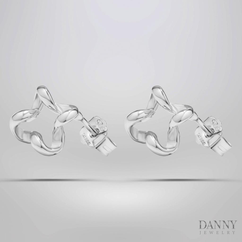 Bông Tai Nữ Danny Jewelry Bạc 925 Xi Rhodium BY213