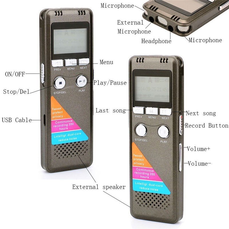 Máy Ghi Âm Chuyên Nghiệp Cao Cấp A700 8GB - Digital Voice Recorder