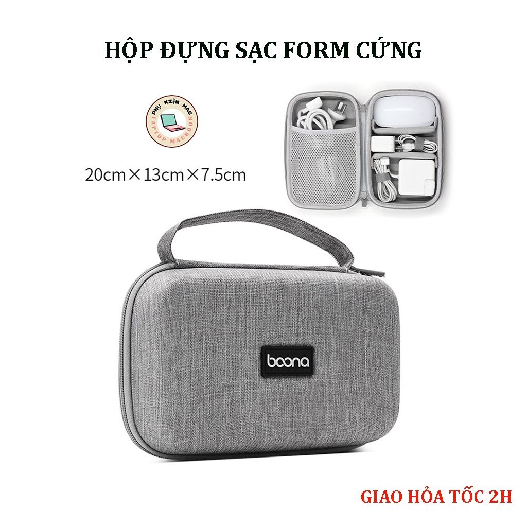 Hộp Đựng Cáp Sạc Laptop Mac Book Phom Cứng Cỡ Lớn, Túi Đựng Sạc Máy Tính Bảng, Pin Dự Phòng, Phụ Kiện Công Nghệ Baona