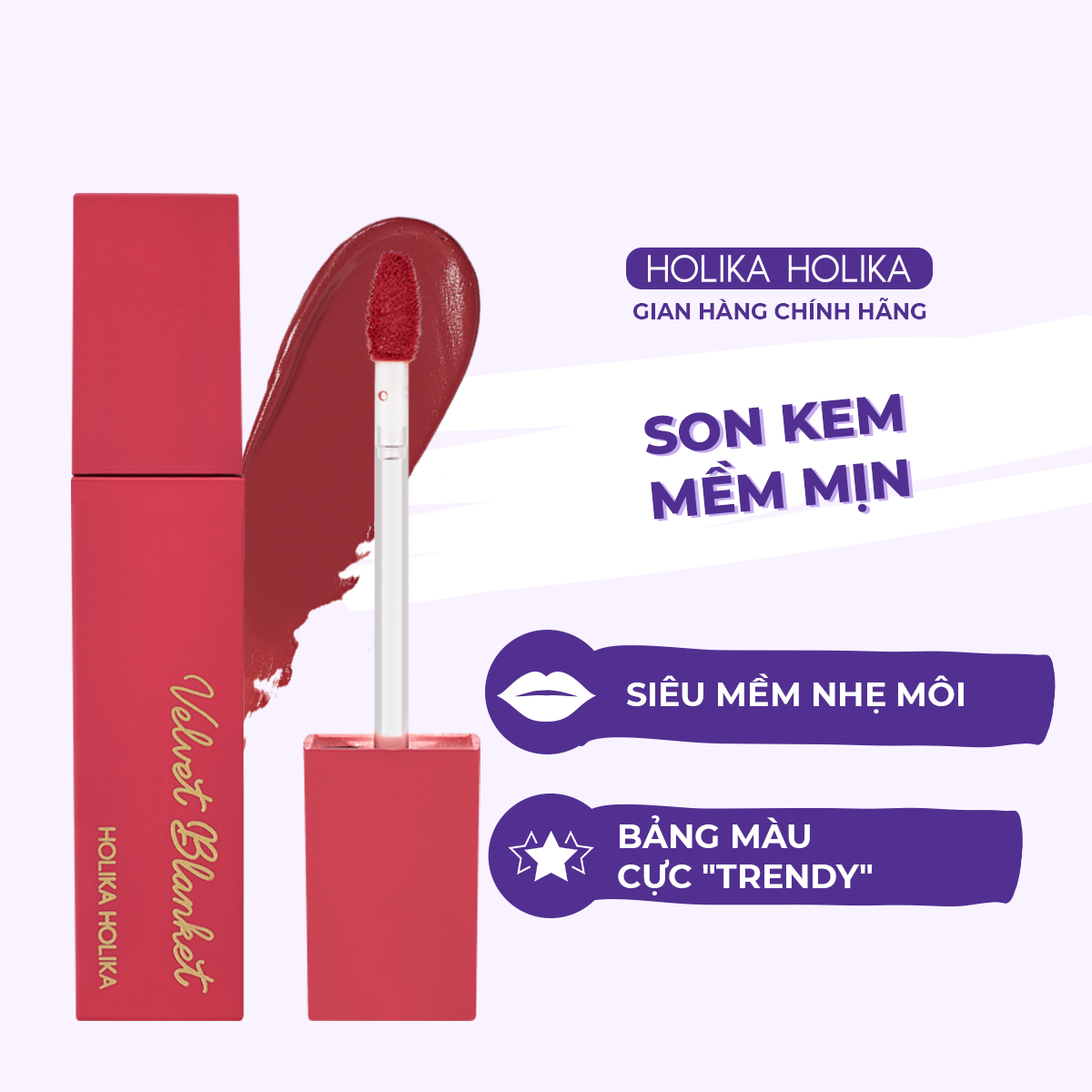 Son kem lì Holika Holika Blanket Tint 3,5g