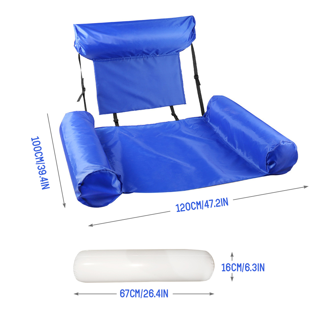 Ghế tựa nổi bơm hơi, chất liệu nylon chất lượng cao cho hiệu suất lâu dài