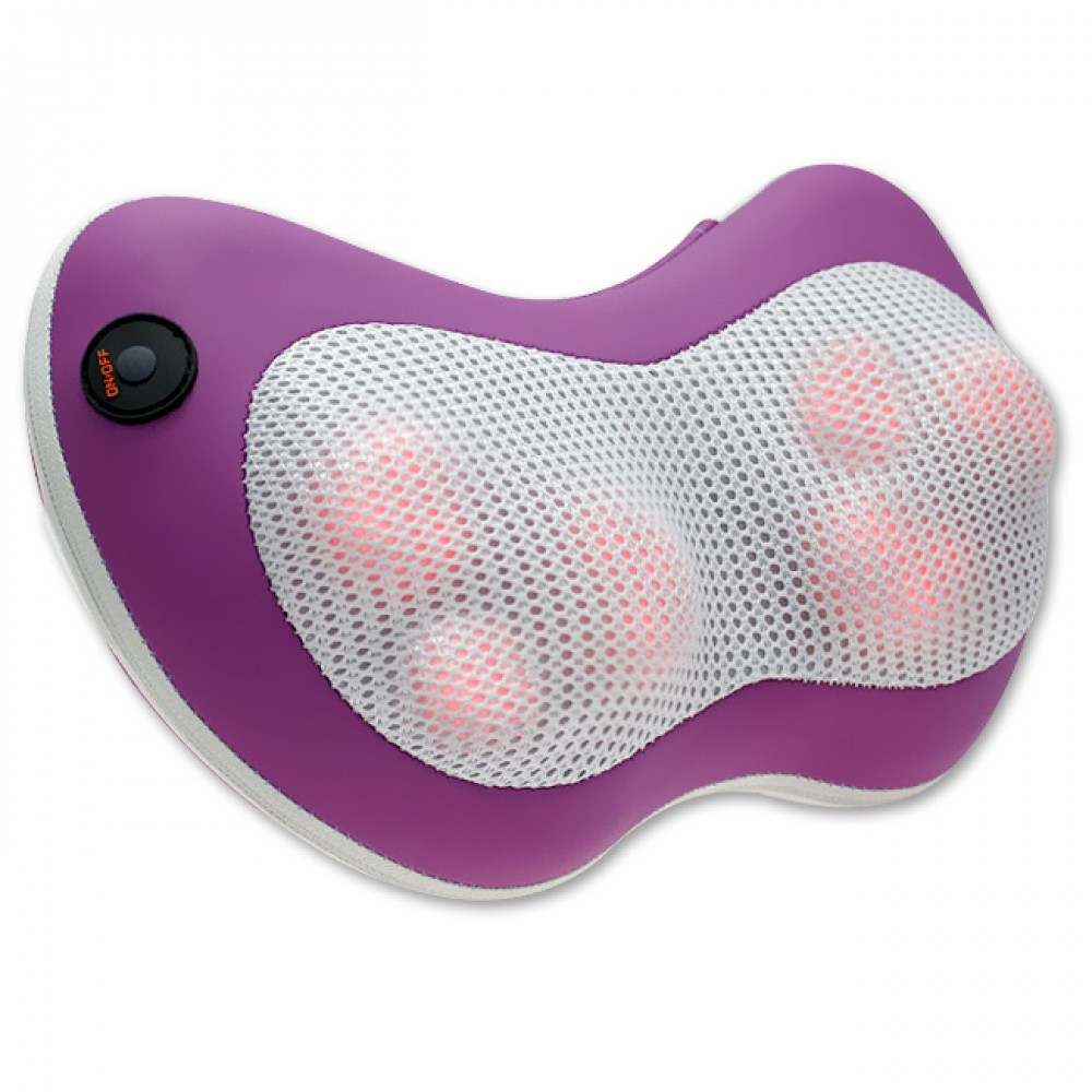 Gối massage cổ vai gáy hồng ngoại 6 bi cao cấp có chế độ đảo chiều, sử dụng được trên cả xe hơi - Máy mát xa cổ vai gáy, lưng, cột sống đa năng