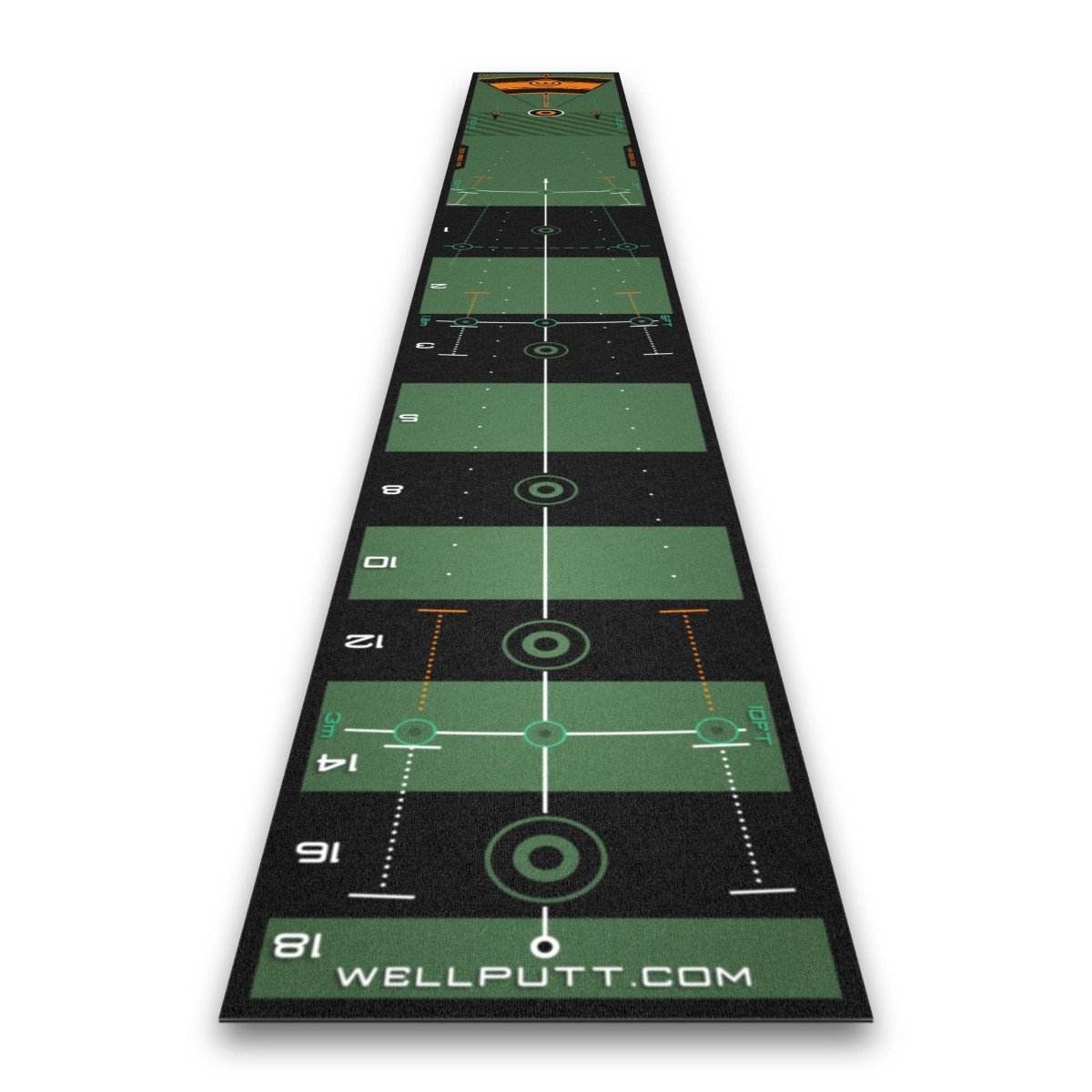 Thảm Tập Putting Golf Wellputt 50 x 400 cm / Green - Hàng Nhập Khẩu Mỹ