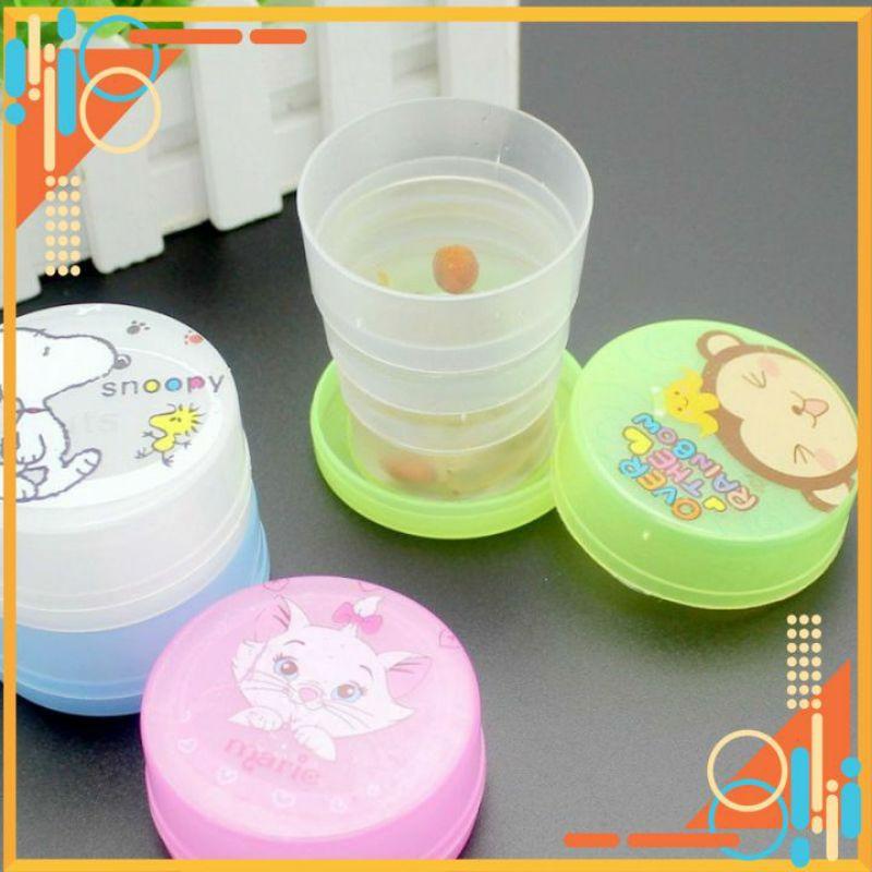 LY NƯỚC MIỄN PHÍ GIAO HÀNG CỐC NƯỚC HÌNH THÚ NHIỀU MÀU XẾP GẤP GỌN DÀNH CHO TRẺ EM TIỆN LỢI