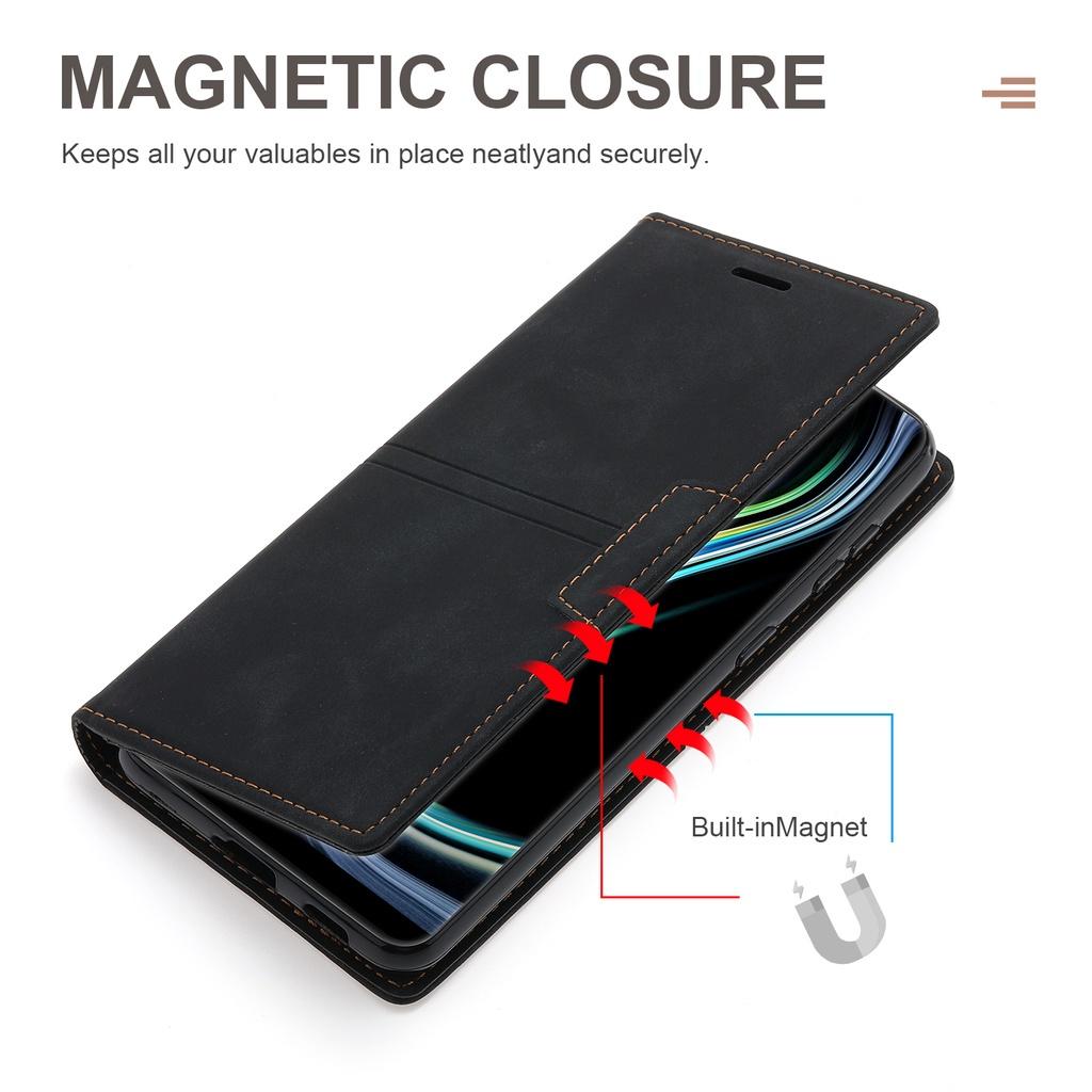 Ốp lưng điện thoại dạng ví da lật dành cho OnePlus 9 Pro Nord N200 5G