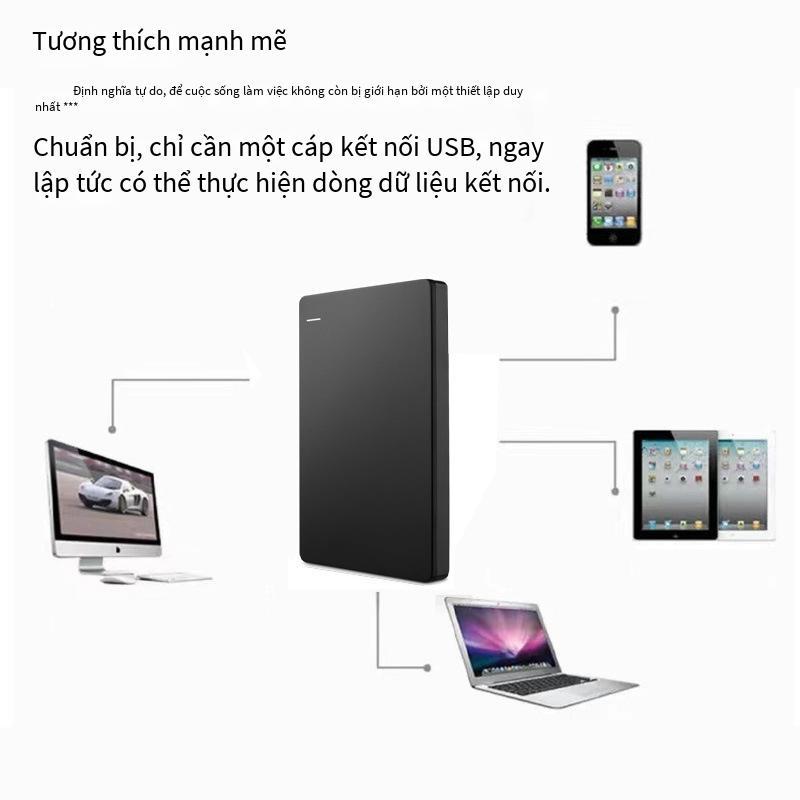 Ổ cứng tốc độ cao 4T kiểu mới nhất ổ cứng di động ổ cứng máy tính 2T ổ cứng ngoài 1T ổ cứng ngoài