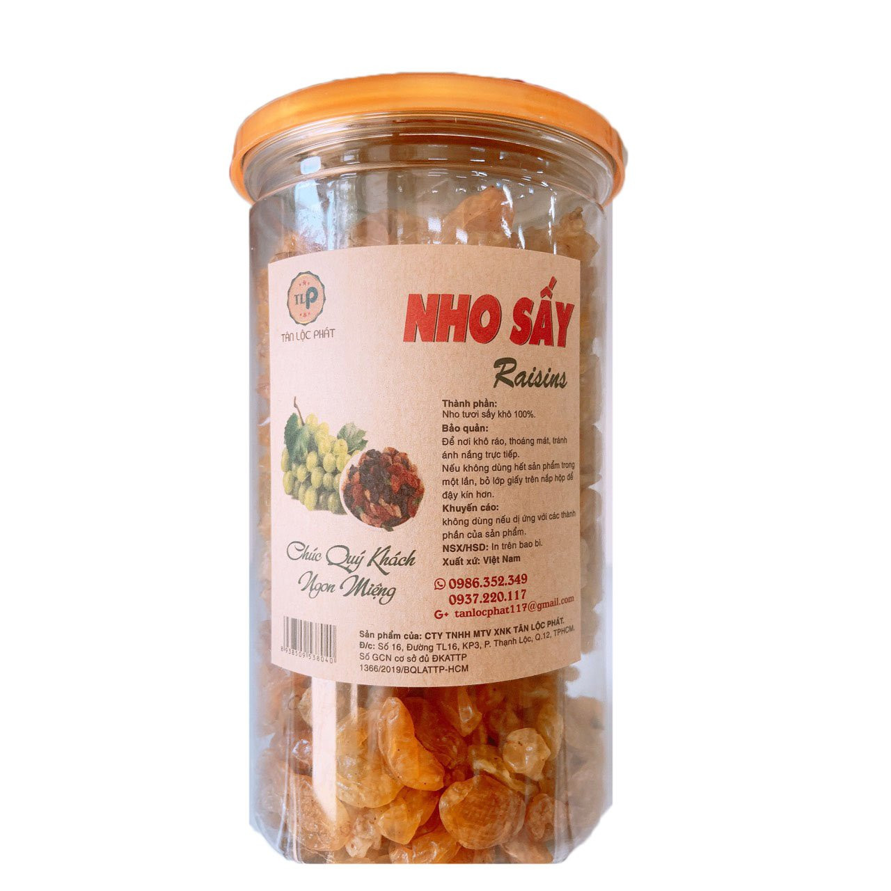 NHO VÀNG SẤY KHÔ TÂN LỘC PHÁT - HŨ 500G