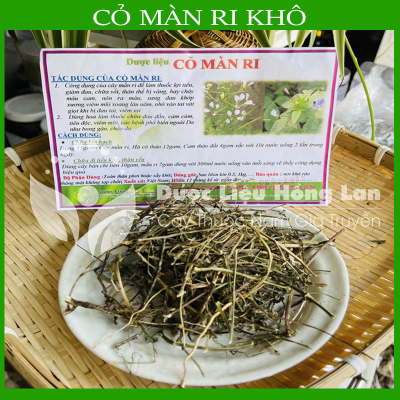 Trà Cỏ Màn Ri khô sạch nguyên chất đóng gói 500g