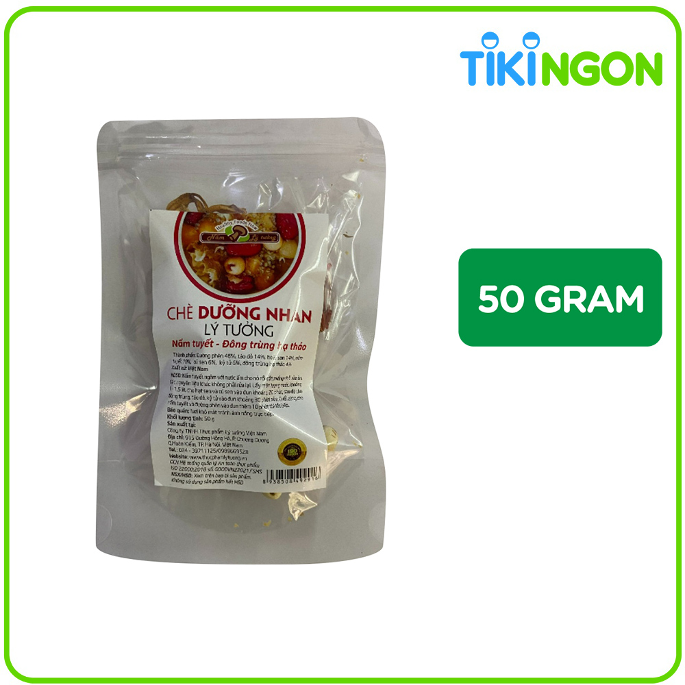 Chè Dưỡng Nhan Lý Tưởng Việt Nấm Tuyết - Đông Trùng Hạ Thảo 50g