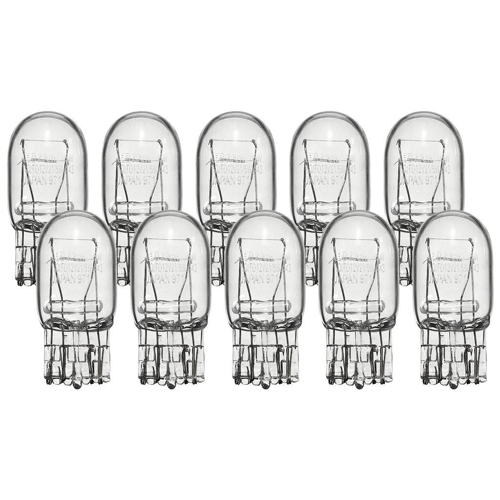 2x10x T20 7443 /5W Stop Brake Tail Light Bulb Clear
