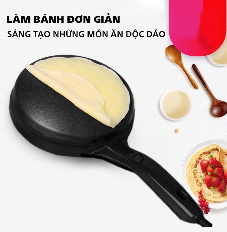 Máy làm bánh tráng, bánh pancake, bánh kếp, bánh xèo....đa năng tiện lợi