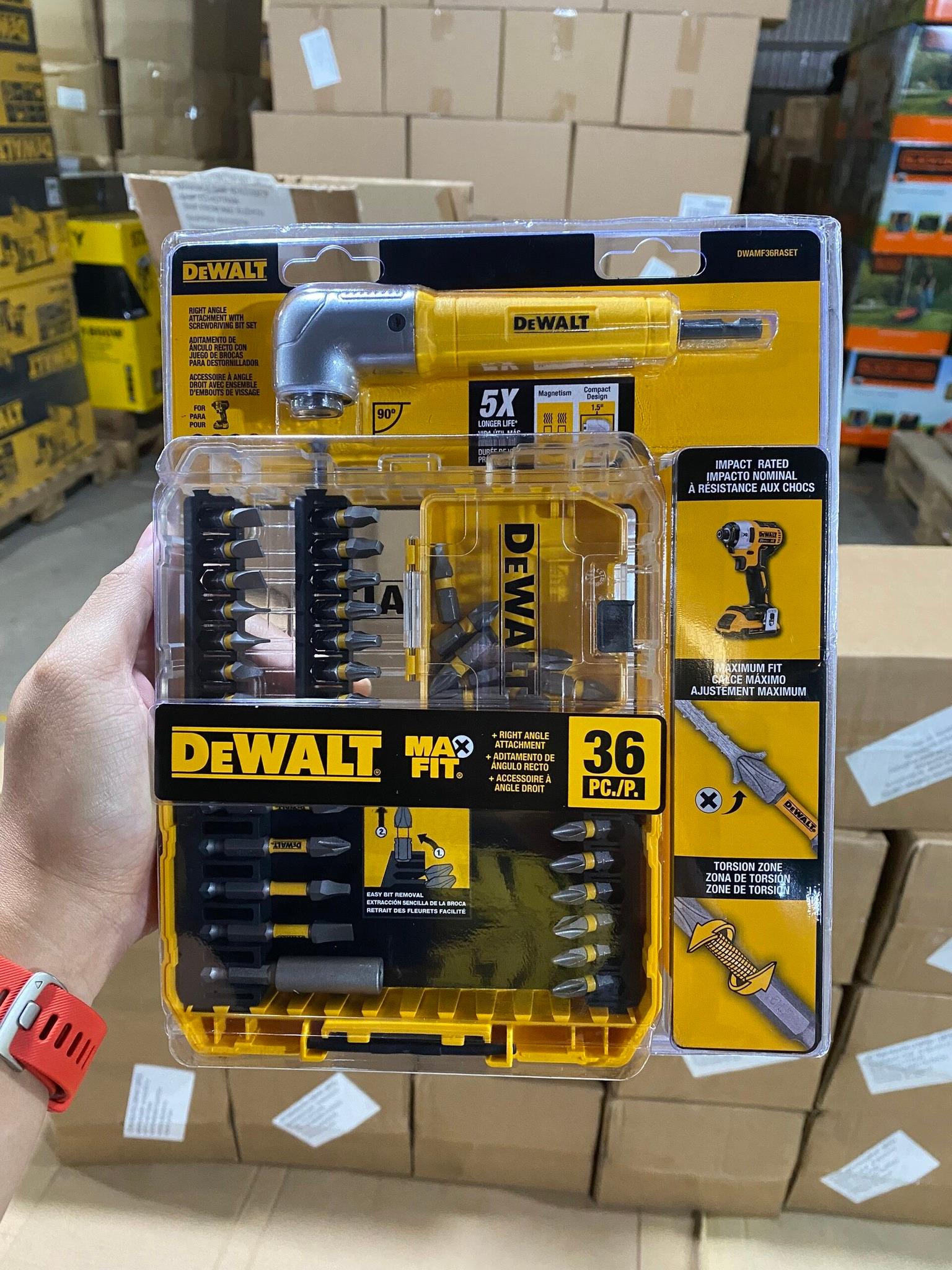 BỘ 32 MŨI VÍT VÀ ĐẦU CHUYỂN GÓC 90* DEWALT DWAMF36RASET - HÀNG CHÍNH HÃNG