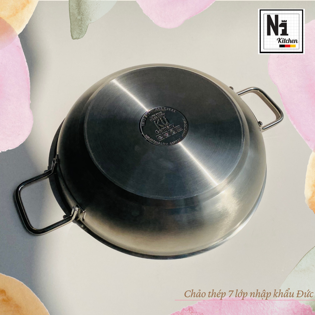 Bộ nồi inox KUCHEN, Hàn Quốc, Bảo hành: 10 năm – Set 5 nồi - Hàng Chính Hãng