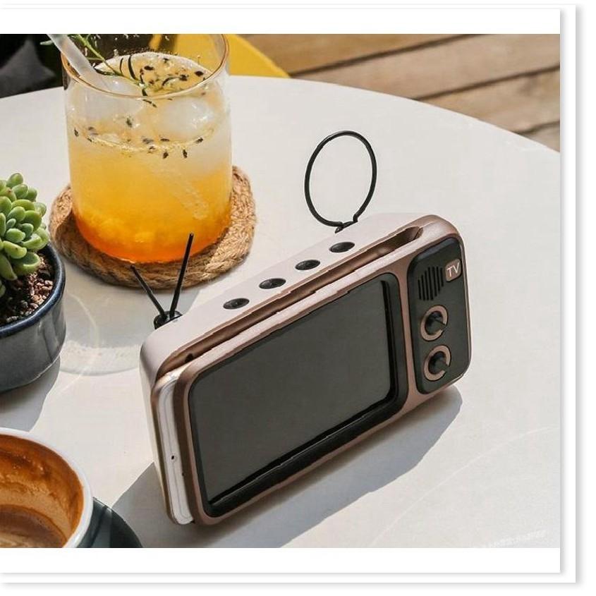 Bộ Loa Bluetooth mô hình TV trắng đen thời bao cấp