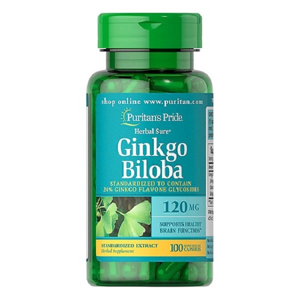 Bổ não Puritan's Pride Ginkgo Biloba Mỹ tăng lưu thông máu não, giảm đau đầu, tăng trí nhớ, giúp an thần, ngủ khỏe và giảm Stress - OZ Slim Store