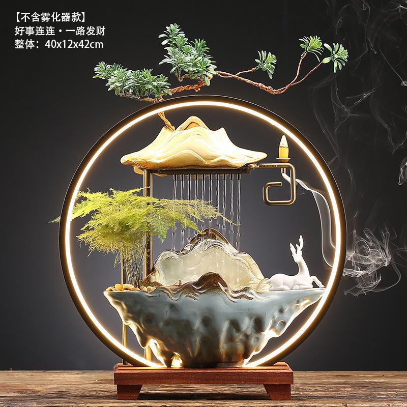 Thác nước non bộ phong thủy, tài lộc, may mắn, thịnh vượng, bình an