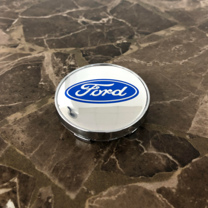 Logo chụp mâm bánh xe ô tô Ford đường kính 60mm