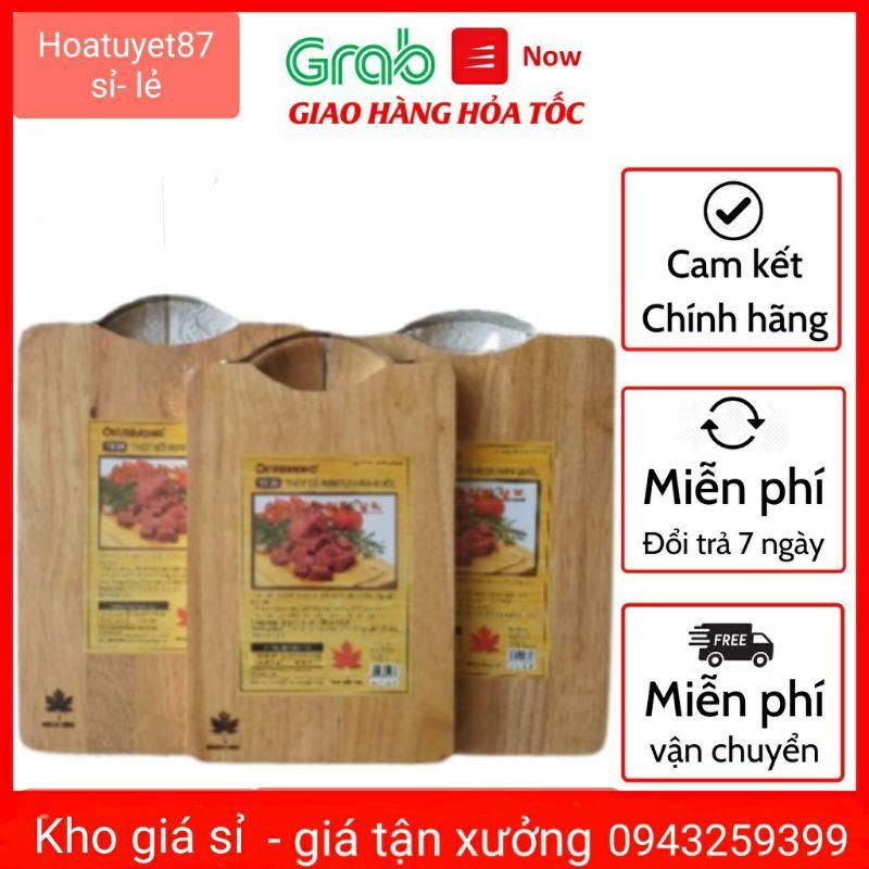 Thớt gỗ cao su Hàn Quốc hình tròn - hình chữ nhật
