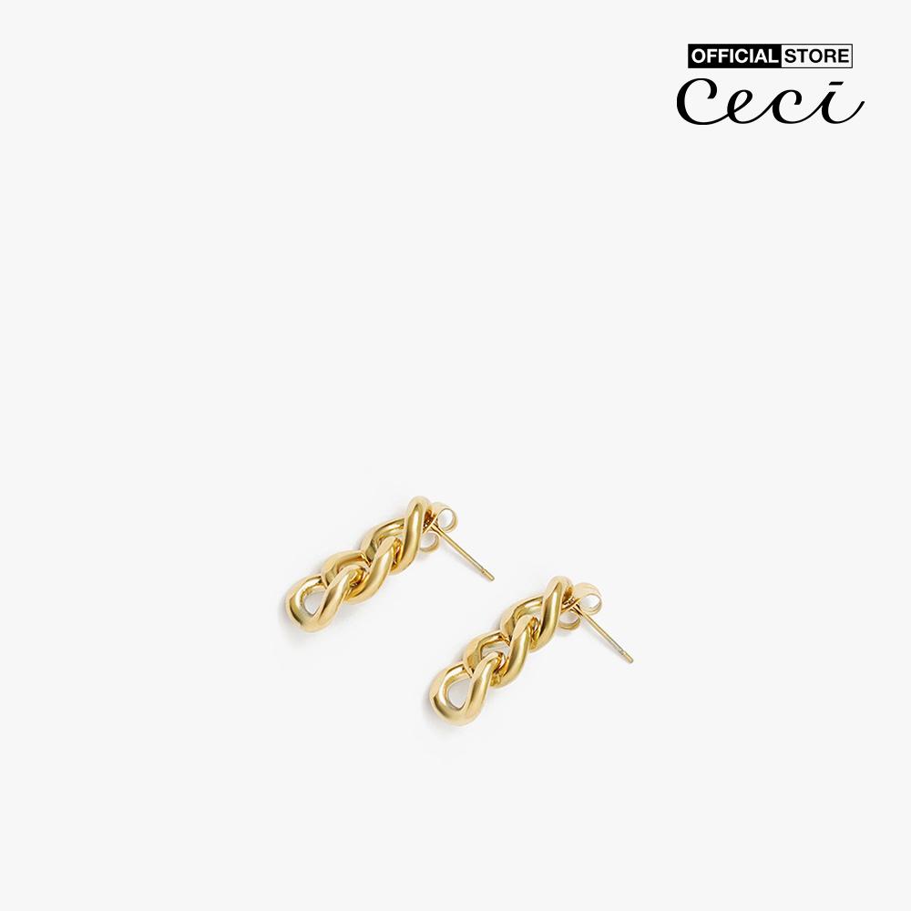 CECI - Khuyên tai nữ mắc xích dáng thả hiện đại CC1-02000136-27