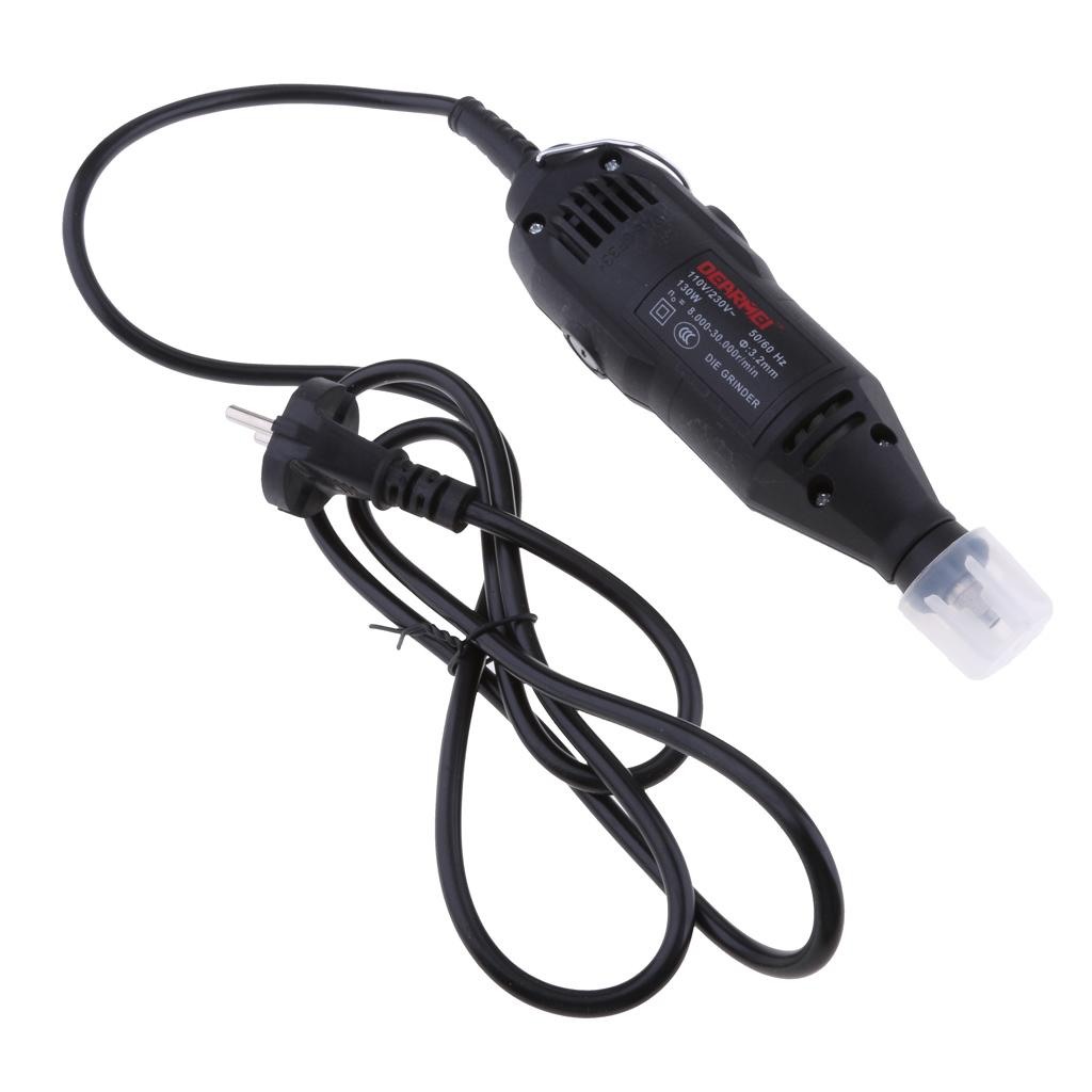 130W Mini Drill Electric Engraving Polishing Machine Grinder Rotary Kit EU