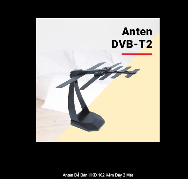 Anten Để Bàn HKD 102 Kèm Dây 2 Mét hàng chính hãng