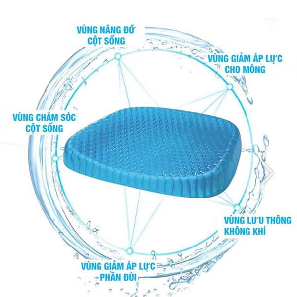 Đệm Ngồi 3D Ngồi Thoáng Khí PL