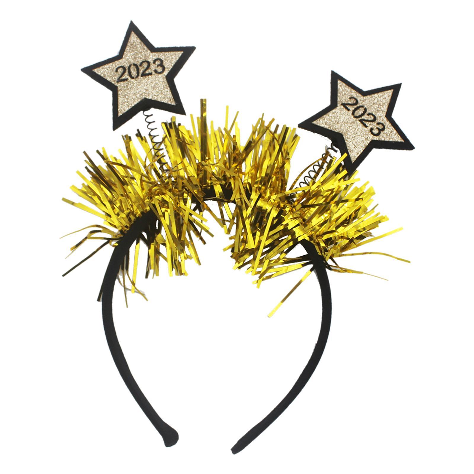 Happy New Year Headband Photo Prop Eve Party Supplies for Kids Adults