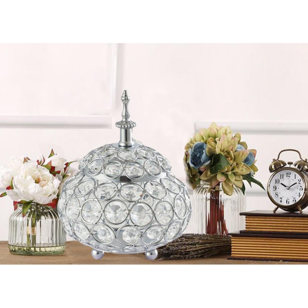 2 Pieces Crystal Crystal Tealight Candle Holder
