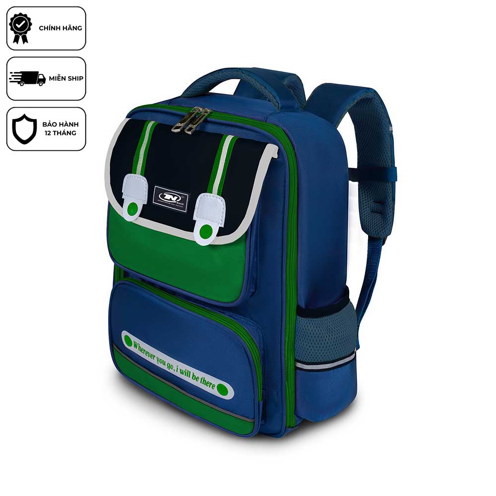 Balo học sinh cao cấp chống nước TNBags Smart Green TN.B 3111 balo đi học đi chơi tiện dụng cho bé thiết kế hiện đại êm ái bền đẹp!