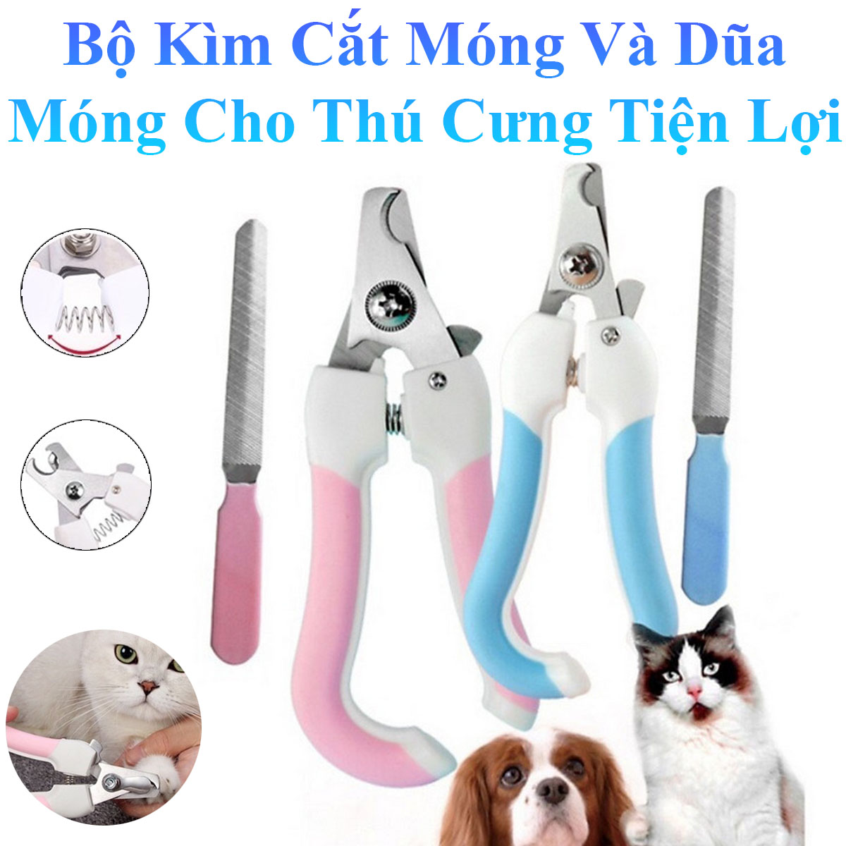 Bộ Kìm Cắt Móng Và Dũa Móng Cho Thú Cưng Tiện Lợi