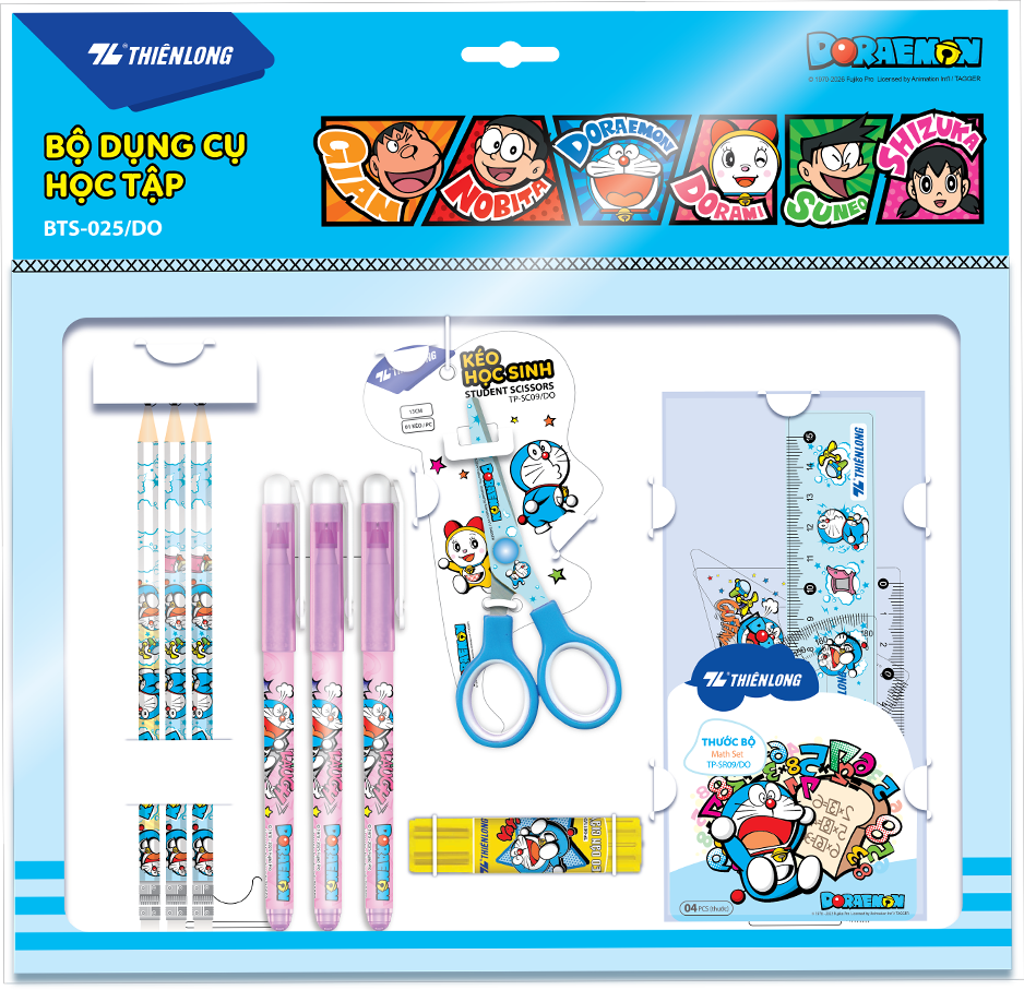 Bộ Học Cụ Doraemon BTS-025/Do(5404-Tl)